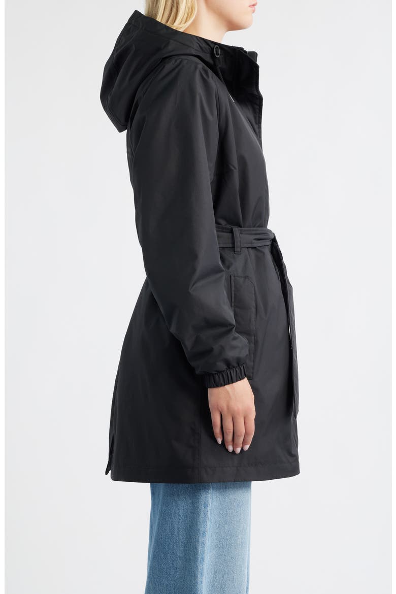 Classic Insulated Trench Coat, Alternate, color, BLACK