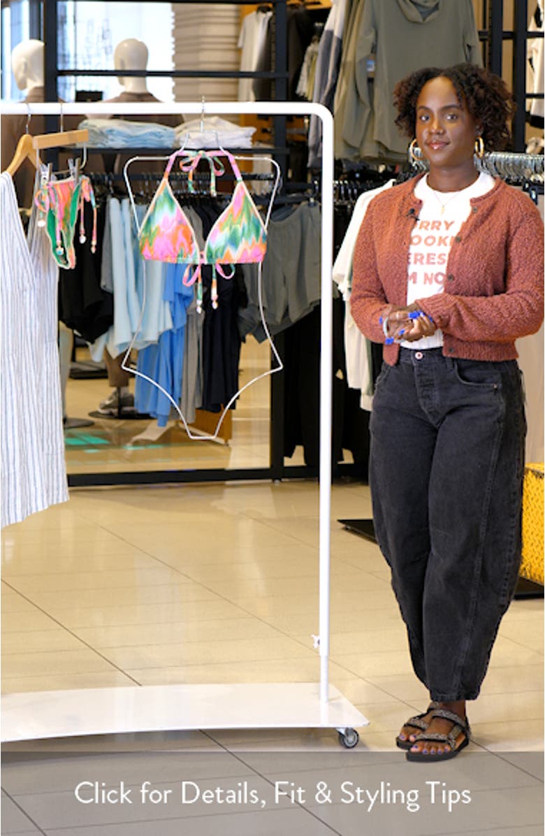 Mirage Metallic Triangle Bikini Top, sales video thumbnail