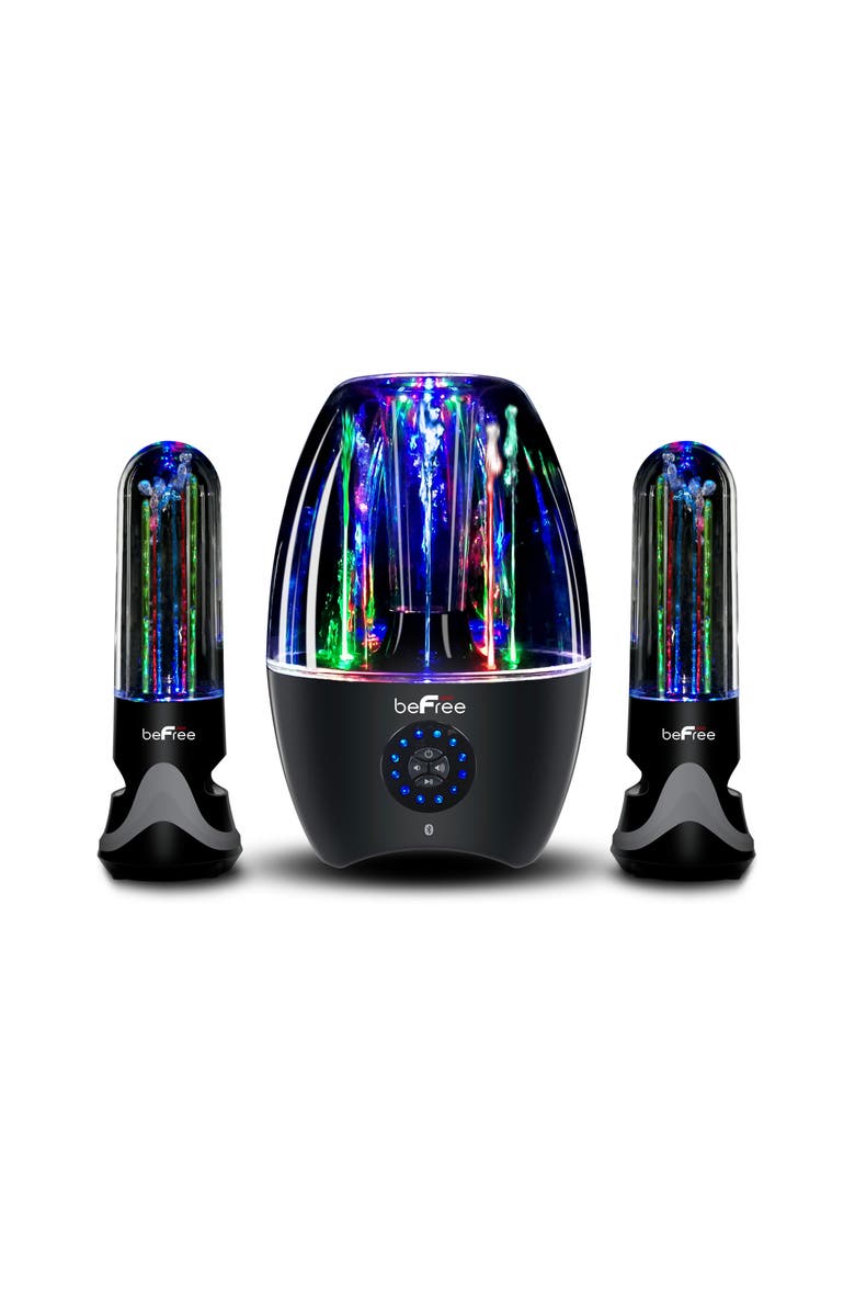 Befree Sound 2.1 Channel Bluetooth Multimedia LED Dancing Water Sound System, Main, color, Black