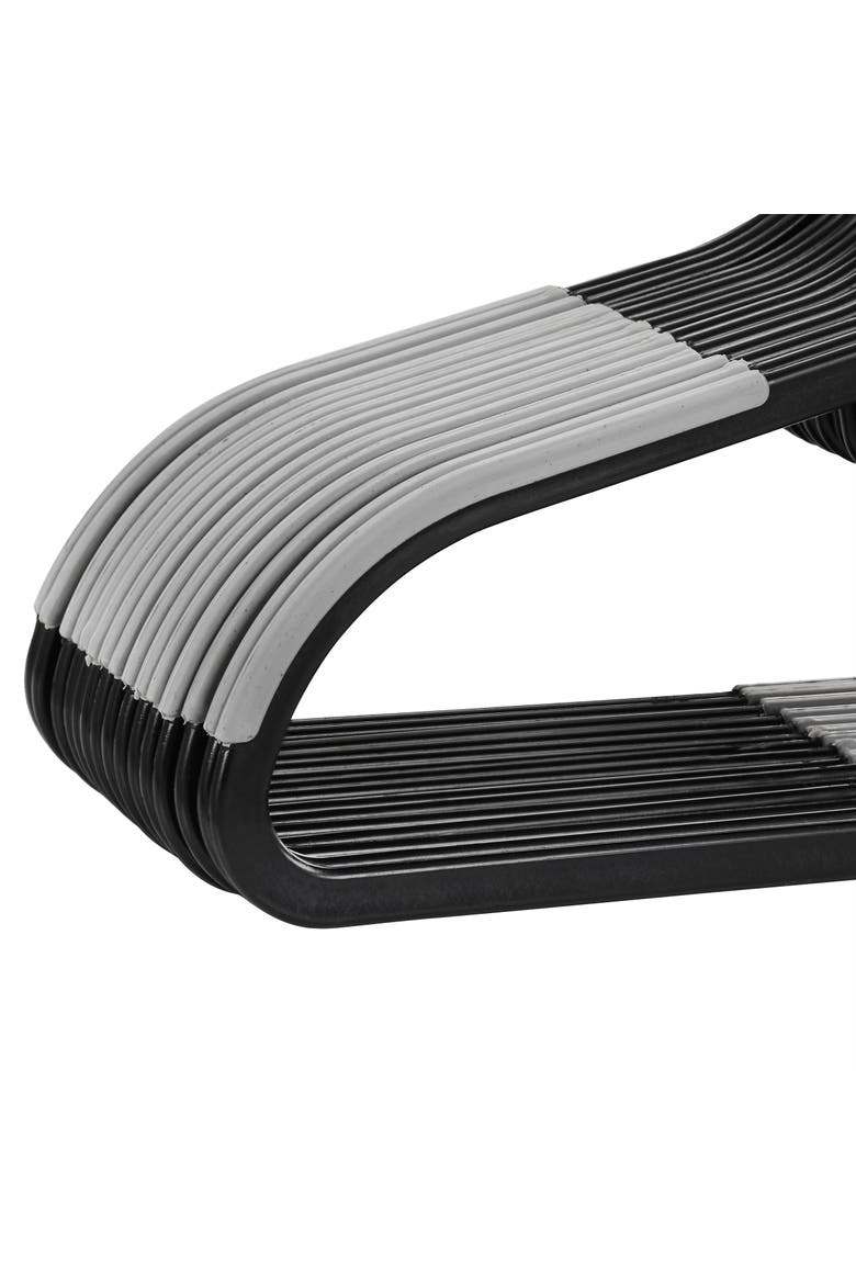 50 Piece Plastic Non Slip Hanger, Alternate, color, Black
