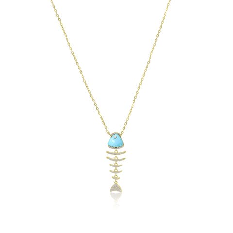 Turquoise Fish Necklace