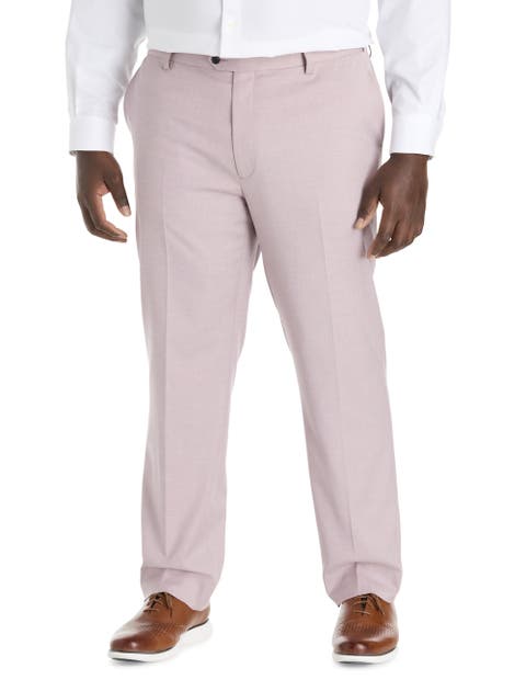 Big & Tall Textured Waist-relaxer Dress Pants