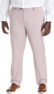 Oak Hill by DXL Big & Tall Textured Waist-Relaxer Dress Pants