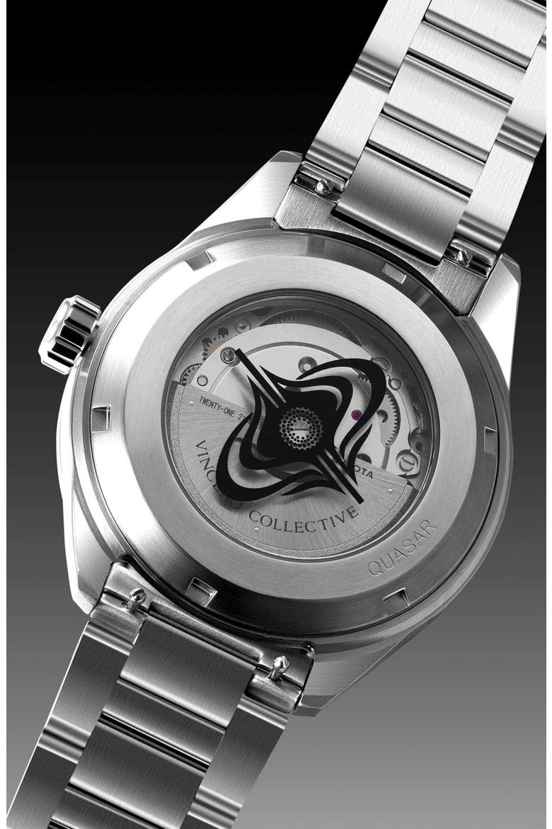 Icon Quasar Edition Automatic Bracelet Watch, 41mm, Alternate, color, QUASAR