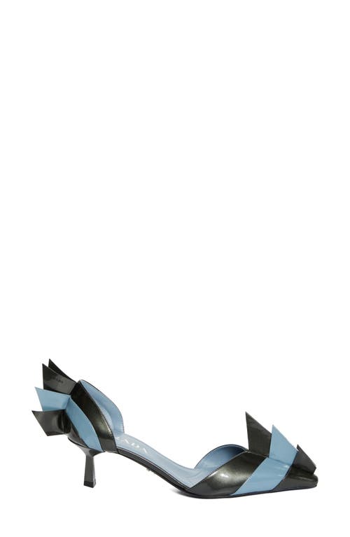 Prada Two-tone Leather Pumps In Multi