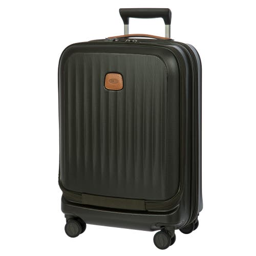 Bric's Taormina 21" Carry-on Expandable Spinner With Pocket In Green