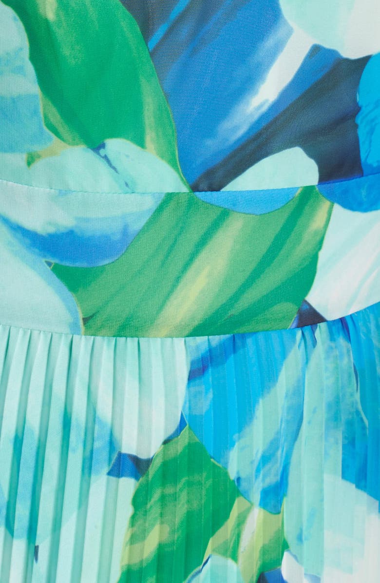 Eliza J Print Chiffon Halter Dress, Alternate, color,