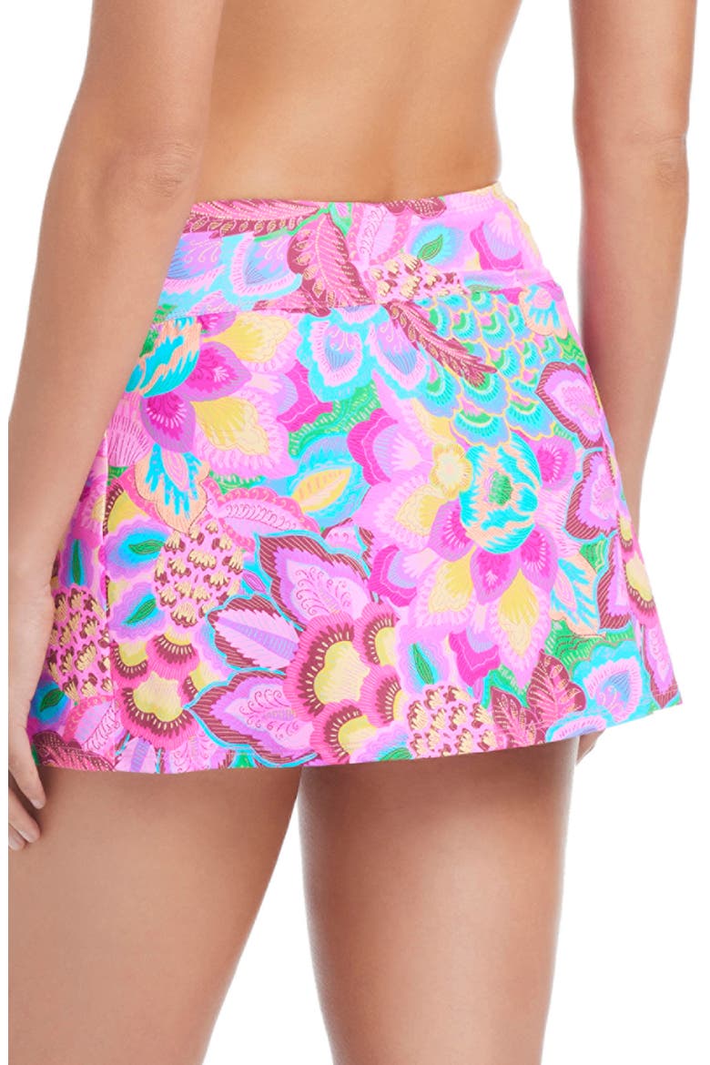 High Waist Swim Skirt, Alternate, color, PINK MULTI