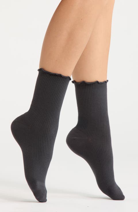 Lettuce Edge Quarter Crew Socks