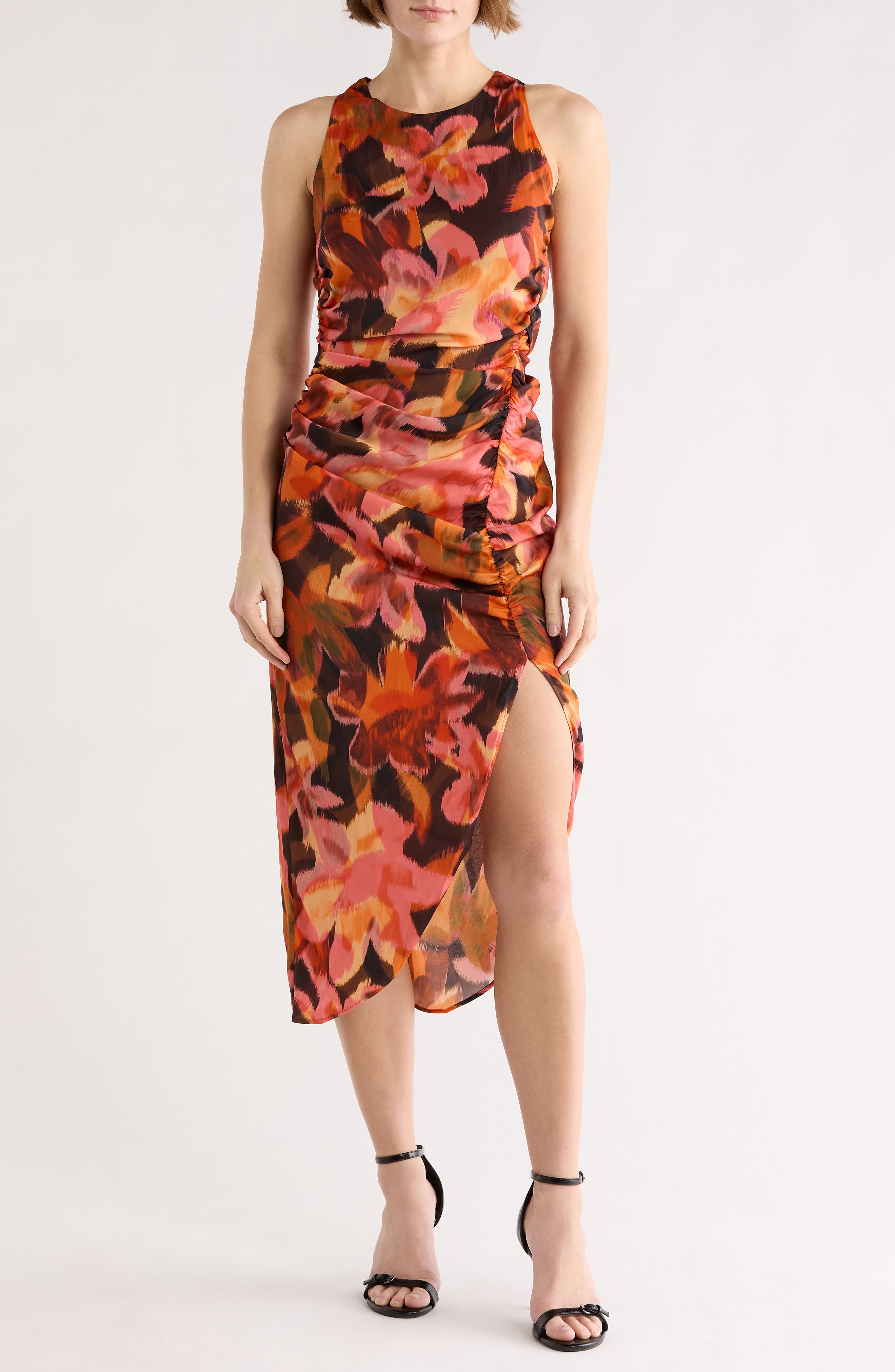 Tart Leanna High Neck Asymmetric Maxi Dress