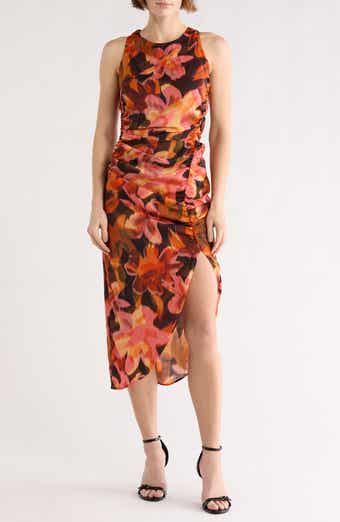 Tart Leanna High Neck Asymmetric Maxi Dress