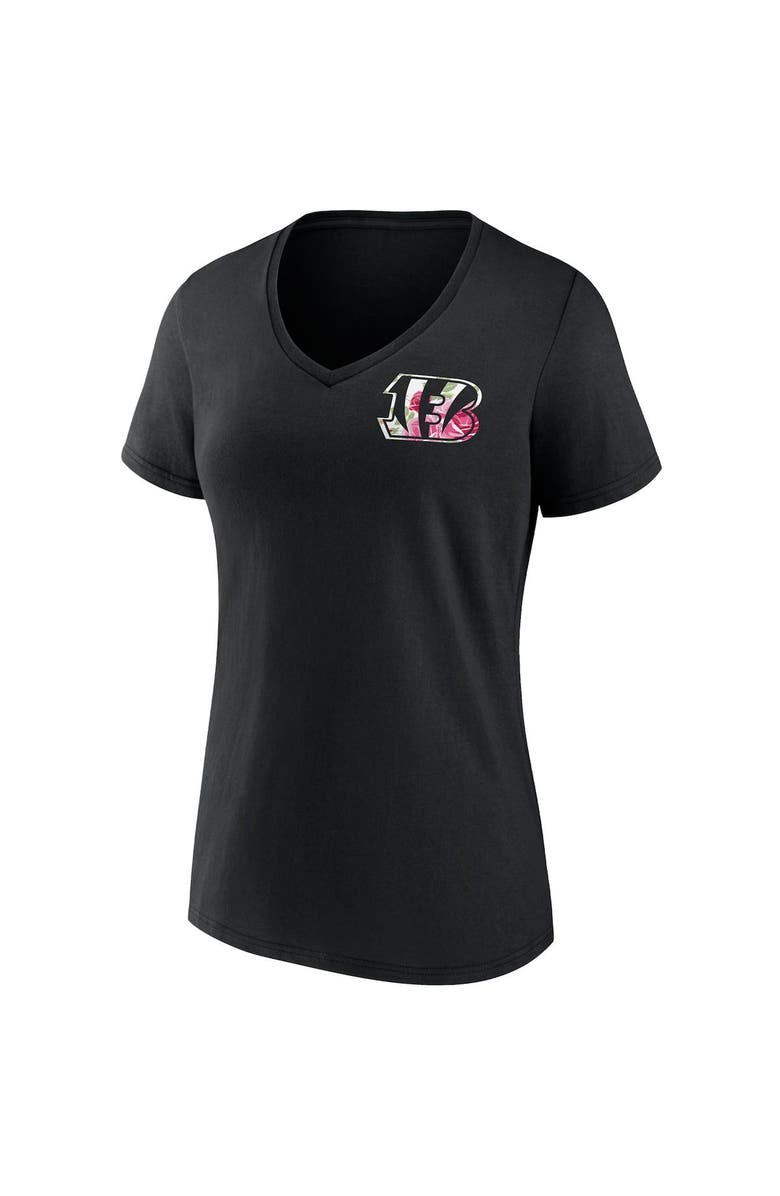 FANATICS Women's Fanatics Branded Black Cincinnati Bengals Team Mother's Day V-Neck T-Shirt, Alternate, color, Black