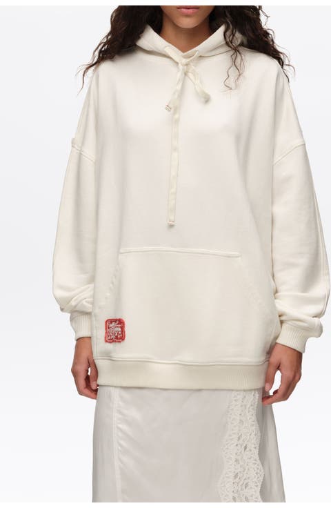 Embroidered Oversize Hoodie