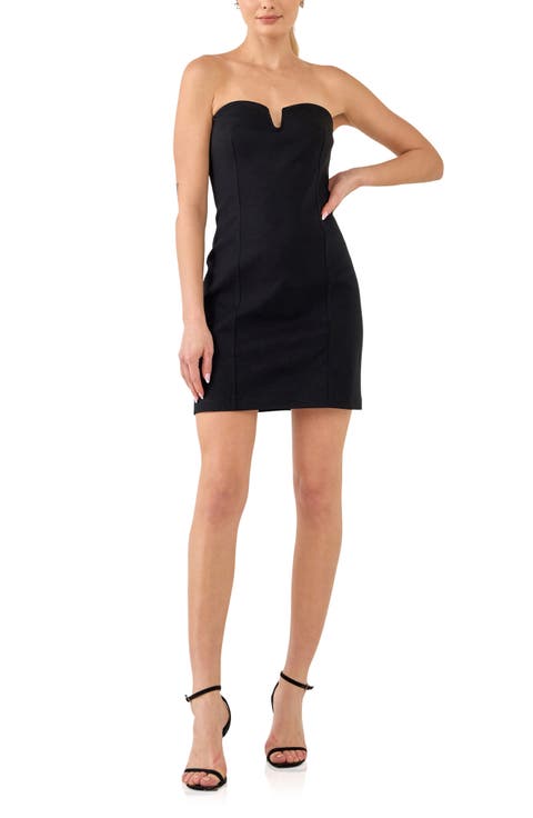 Strapless Minidress