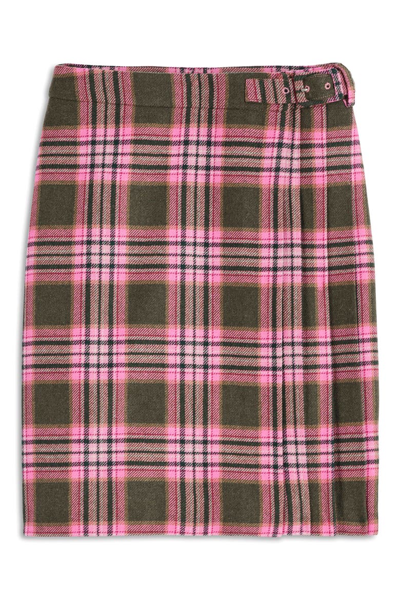 Helen Kilt Skirt, Alternate, color, GREEN, PINK CHECK