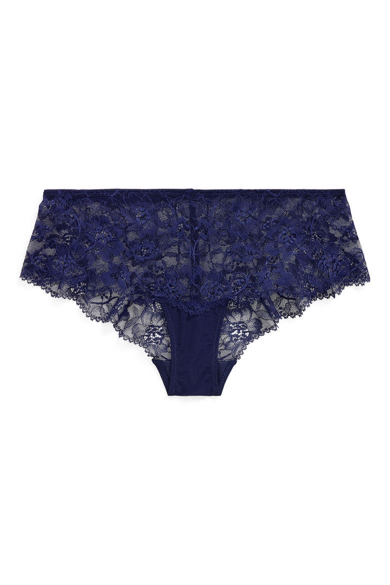 Lace Hipster Briefs, Alternate, color, NAVY