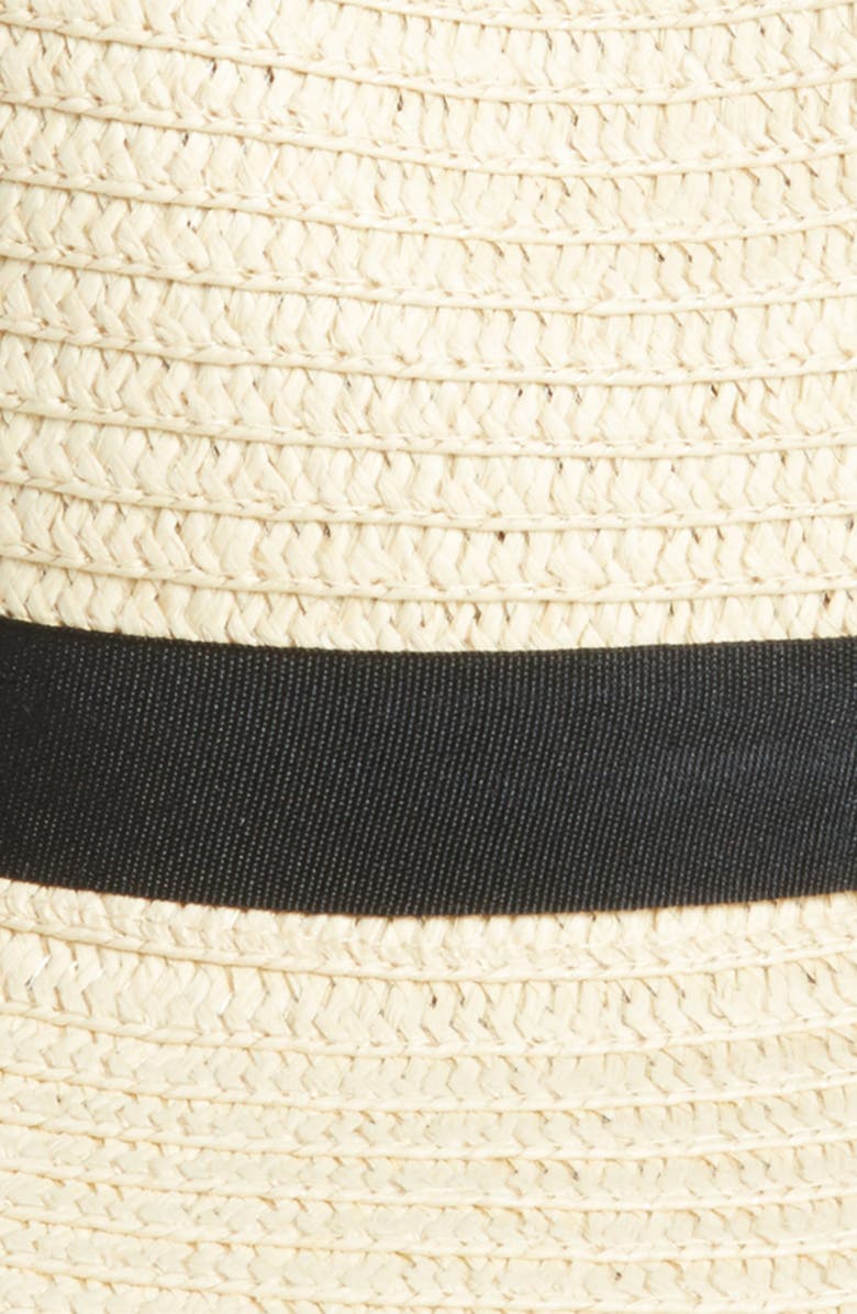 BP. Pompom Straw Fedora, Alternate, color, 