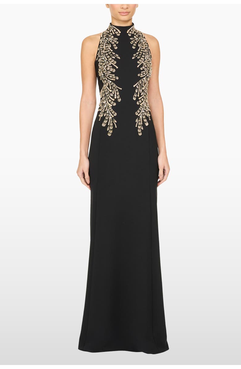 Jenny Packham Elu Dress, Alternate, color, Liquorice