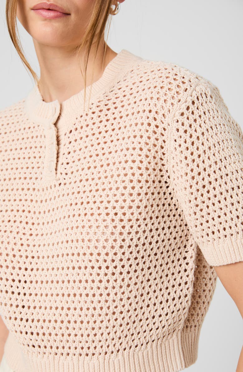 French Connection Teddy Open Stitch Sweater, Alternate, color, Seashell