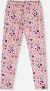 Deux par Deux Soft Elastic Waistband Allover Daisies Leggings