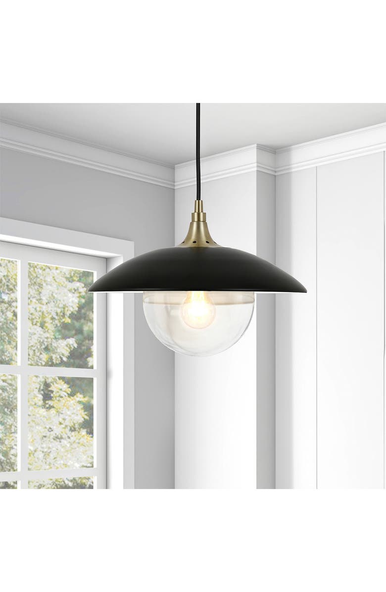 ADDISON AND LANE Alvia Pendant - Black And Gold, Main, color, 