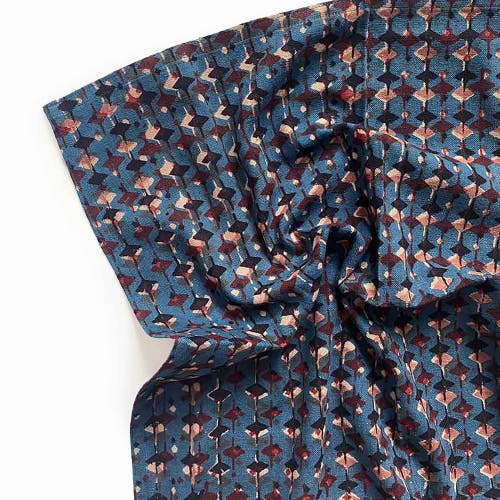 Ichcha Eco-friendly Cotton Dinner Napkins In Blue