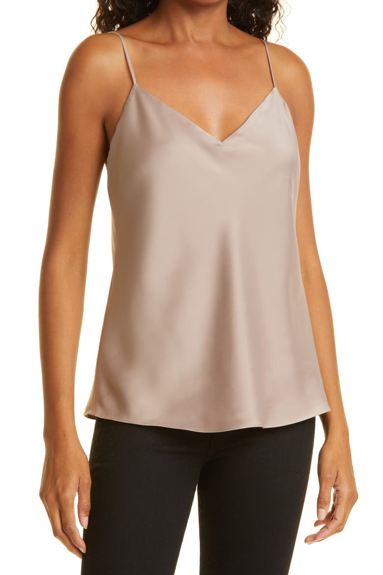 Kora Satin Camisole, Main, color, BARK