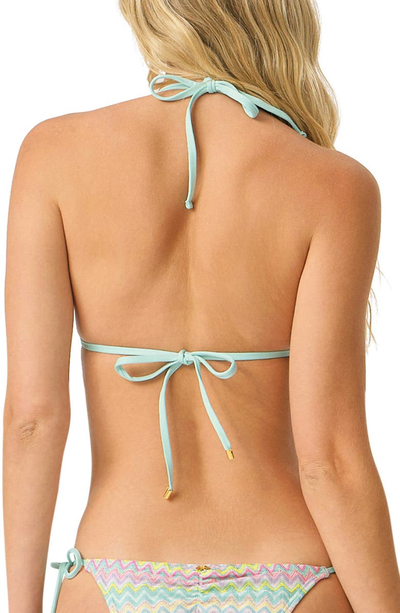 PQ SWIM Triangle Bikini Top, Alternate, color, Love Spell