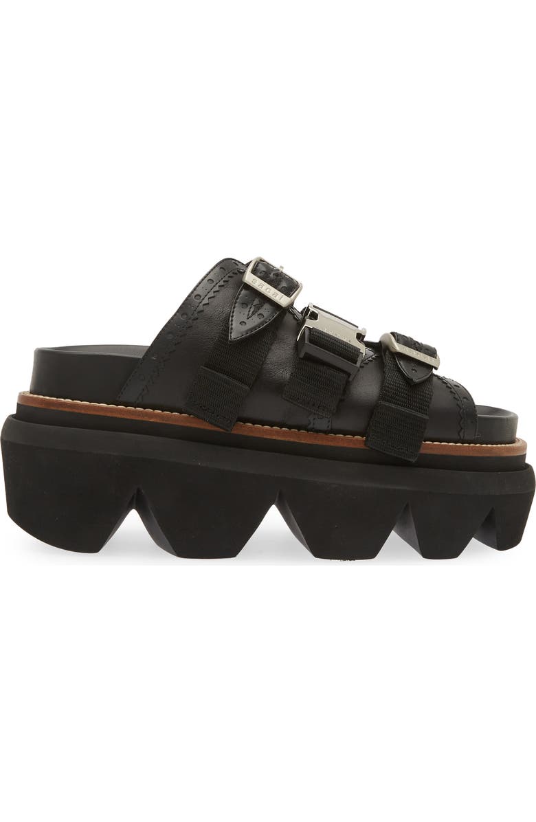 Sacai Wingtip Slide Sandal, Alternate, color,