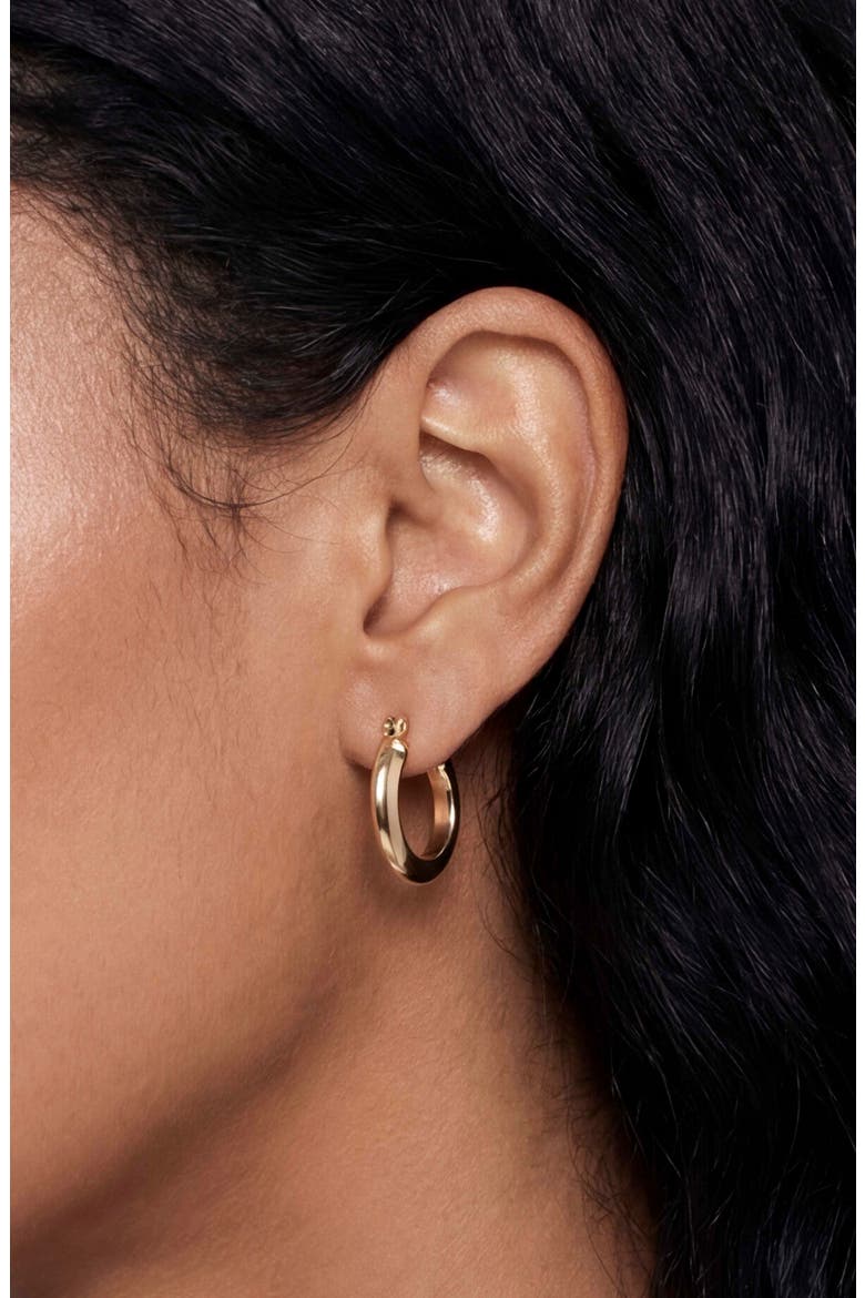 Set of 3 Hoop Earrings, Alternate, color, GOLD