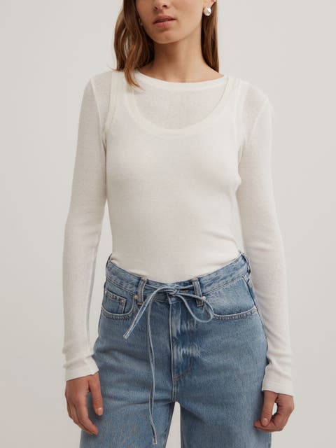 Long Sleeve Overlay Top