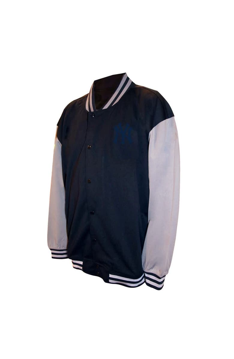 PROFILE Men's Profile  Black New York Yankees Full-Snap Varsity Jacket, Alternate, color, Black