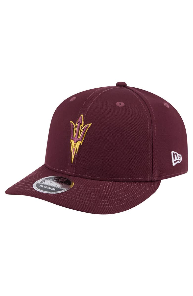 New Era Men's New Era Maroon Arizona State Sun Devils Low Profile 9FIFTY Snapback Hat, Main, color, 