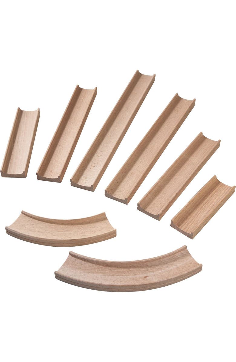 HABA Kullerbu Straight and Curves Track Expansion Set, Alternate, color, Multi