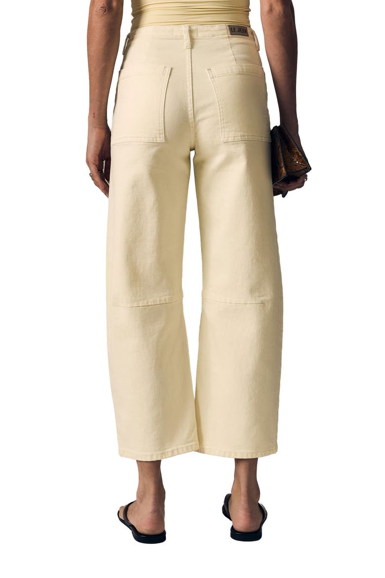 Utility Barrel Leg Jeans, Alternate, color, LEMON YELLOW