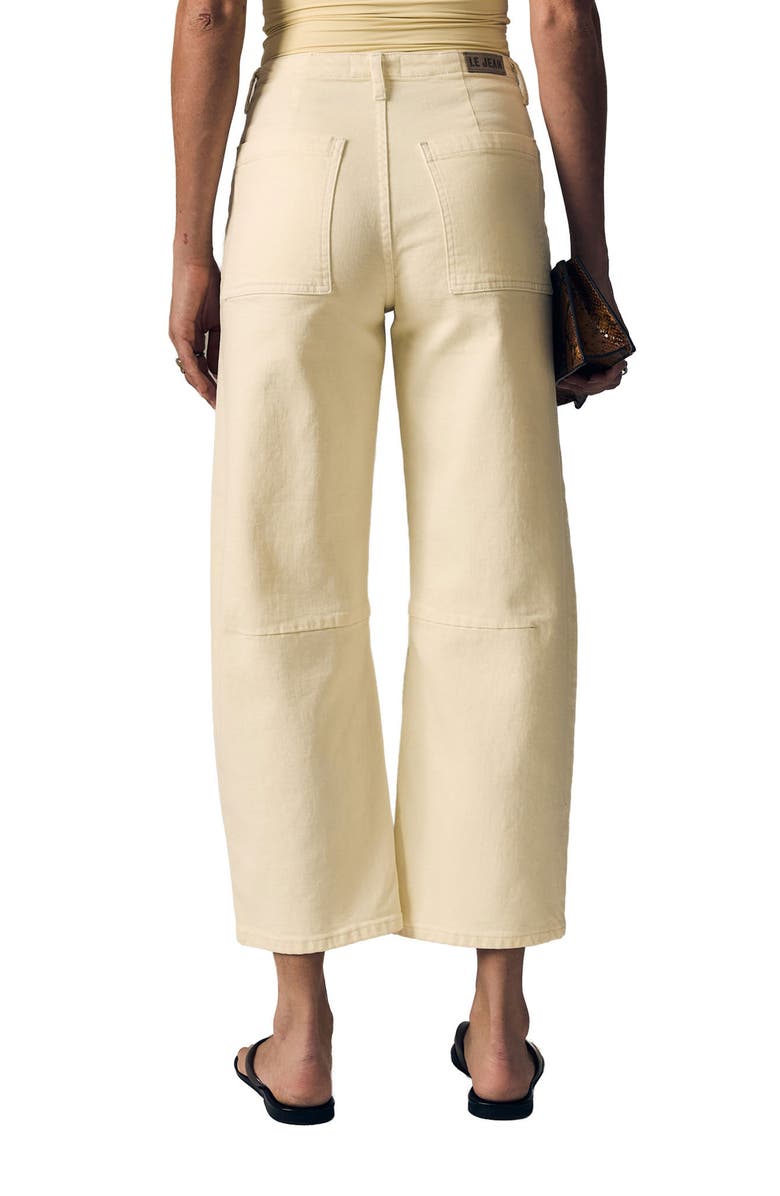 LE JEAN Utility Barrel Leg Jeans, Alternate, color, Lemon Yellow