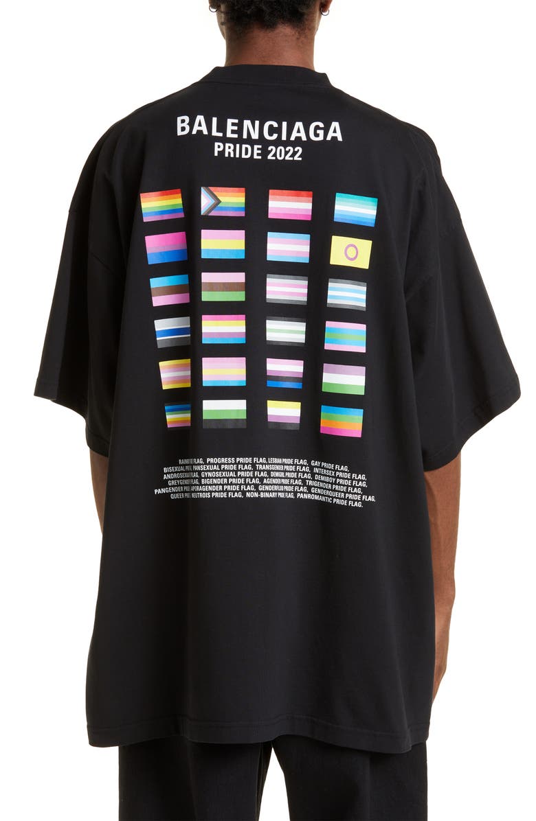 Balenciaga Pride 2022 Oversize Cotton Graphic Tee | Nordstrom