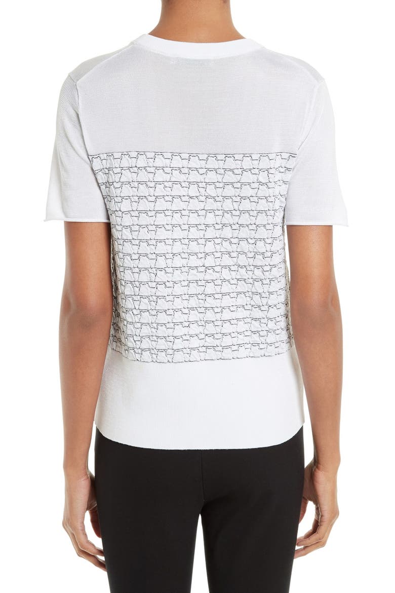 Gwen Knit Tee, Alternate, color, WHITE