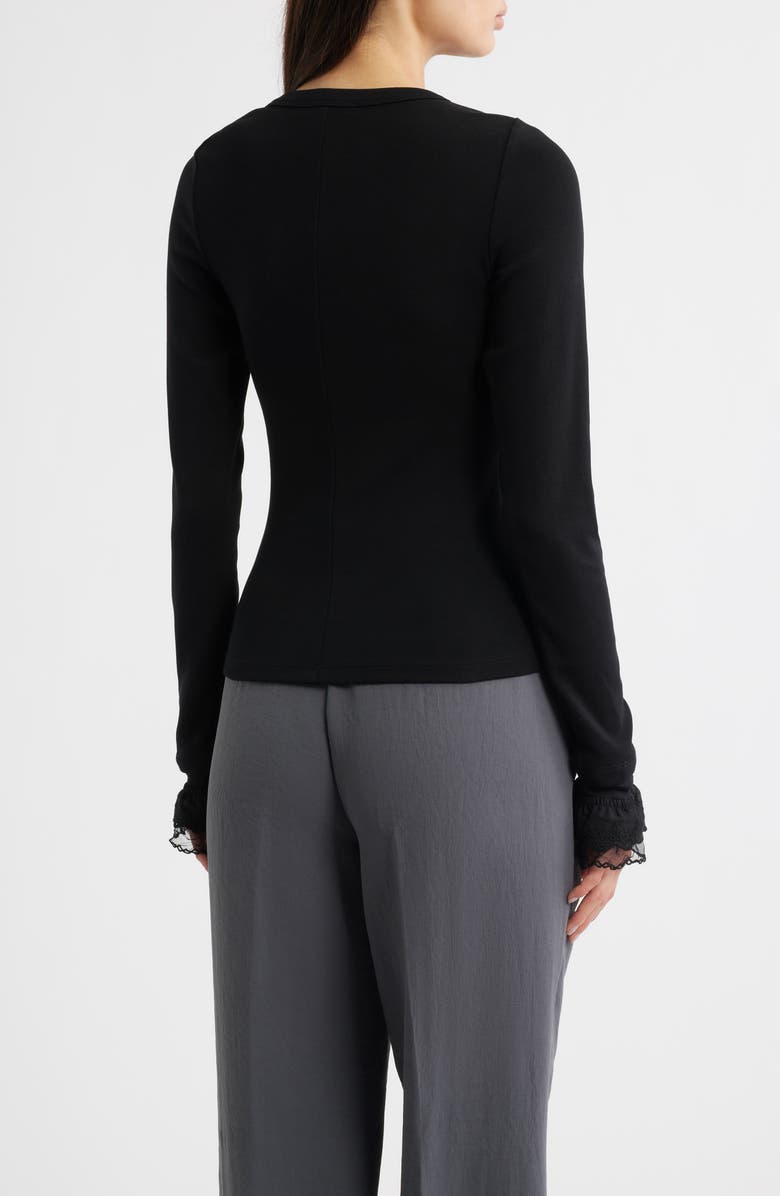 ARTLESS FOREVER Valentina Bell Sleeve Top, Alternate, color, Black