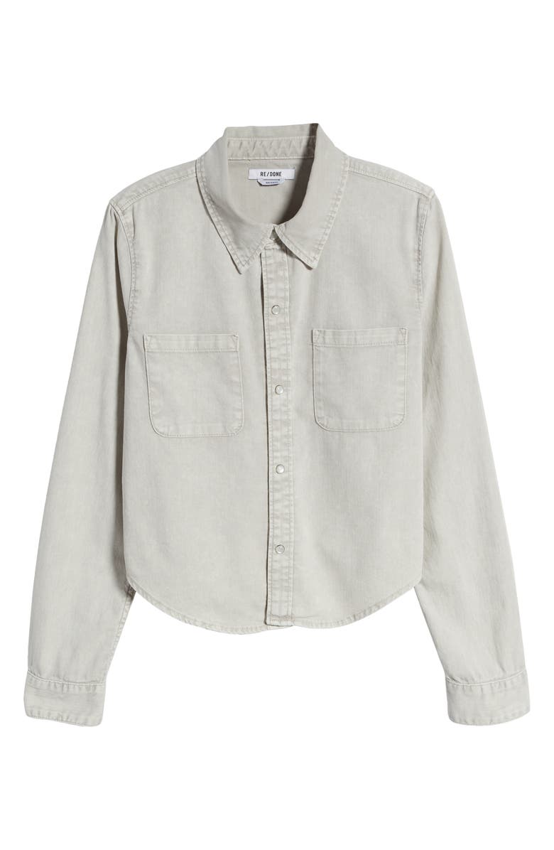 Re/Done Pocket Denim Shirt, Alternate, color,