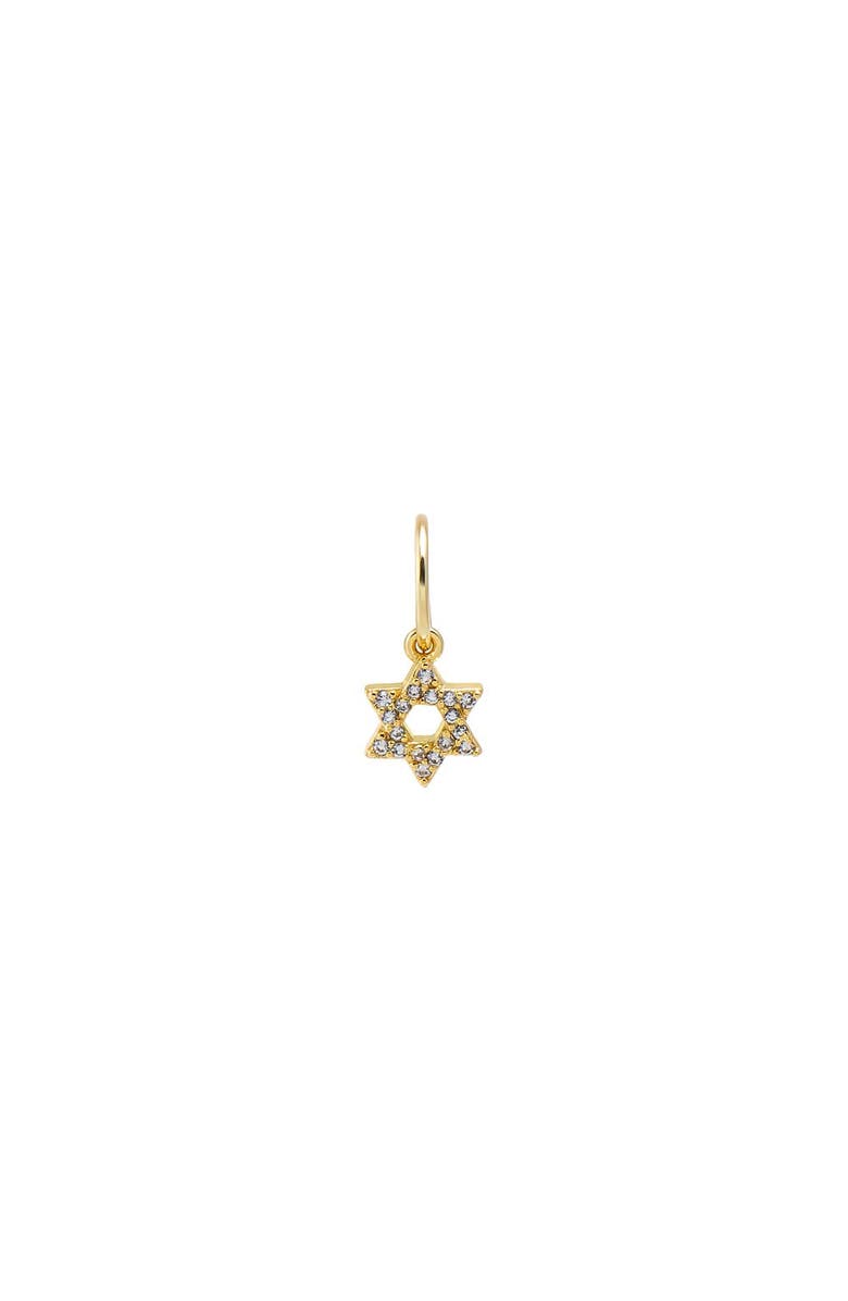 BY ADINA EDEN Mini Pave Star Of David Necklace Charm, Main, color, Gold