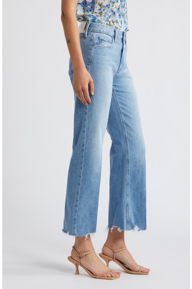 Leenah Raw Hem High Waist Ankle Wide Leg Jeans, Alternate, color, SULTRY W/ ALLEGRO HEM