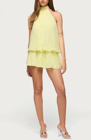 EDIKTED Kortney Chiffon Minidress