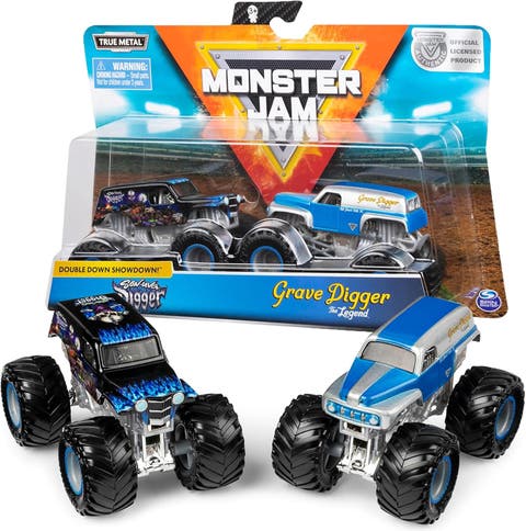 Grave Digger vs Son-Uva Digger Monster Truck Duo Pack- True Metal 164 Scale Die-Cast with Original Grave Digger Paint and Body