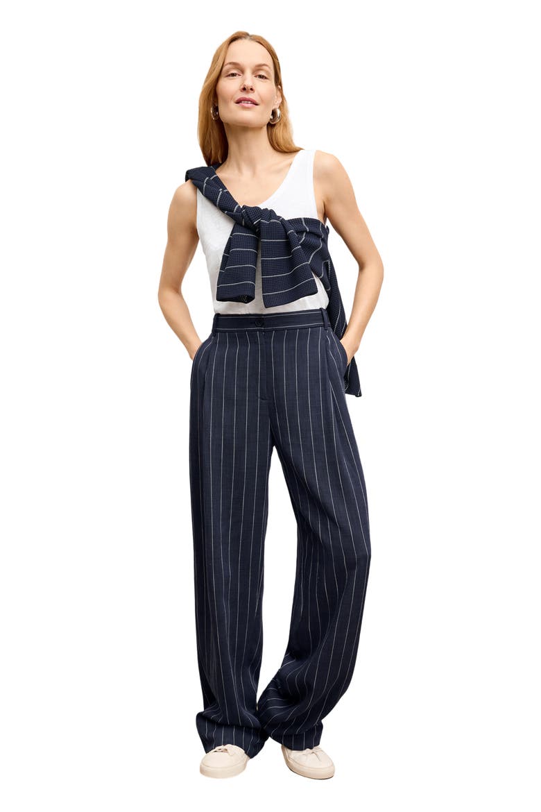 Fitz Trouser, Main, color, Navy/Ivory
