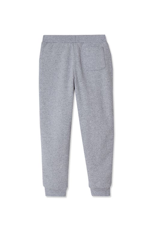 Lands' End Kids Husky High Pile Fleece Lined Jogger Sweatpants In Gray