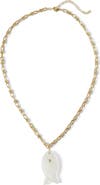 MacRae & Co. Quartz Fish Pendant Necklace