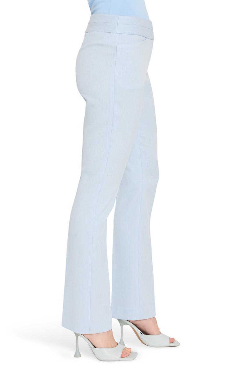 Tahari ASL Bell Bottom Pants, Alternate, color, Ice Blue