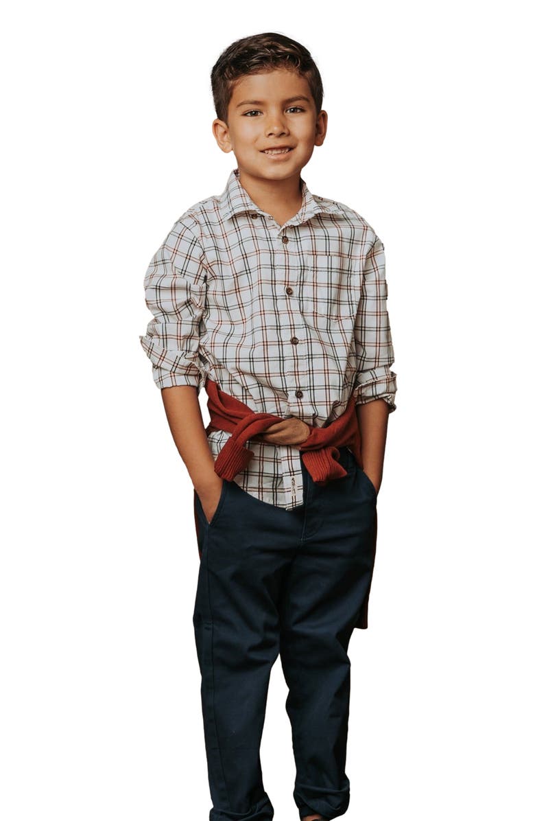 Hope & Henry Boys' Organic Stretch Poplin Shirt, Kids, Alternate, color, 