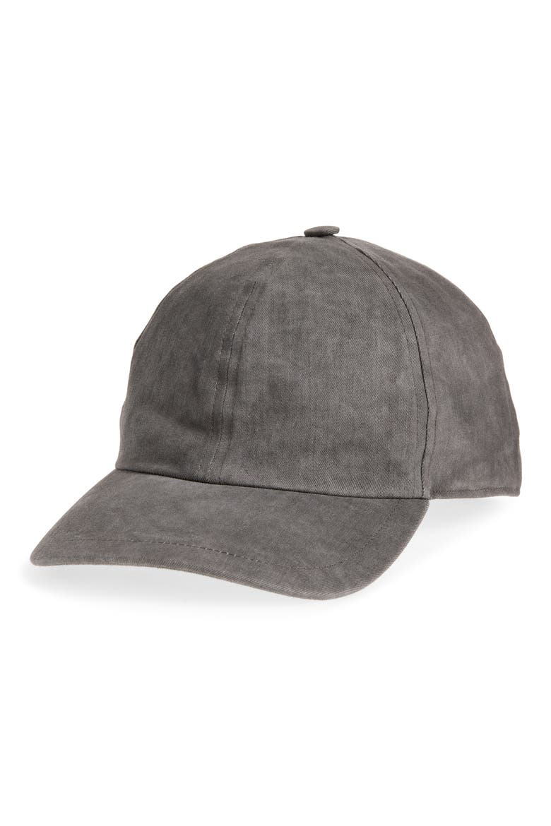 Denim Snapback Baseball Cap, Main, color, DARK DUST